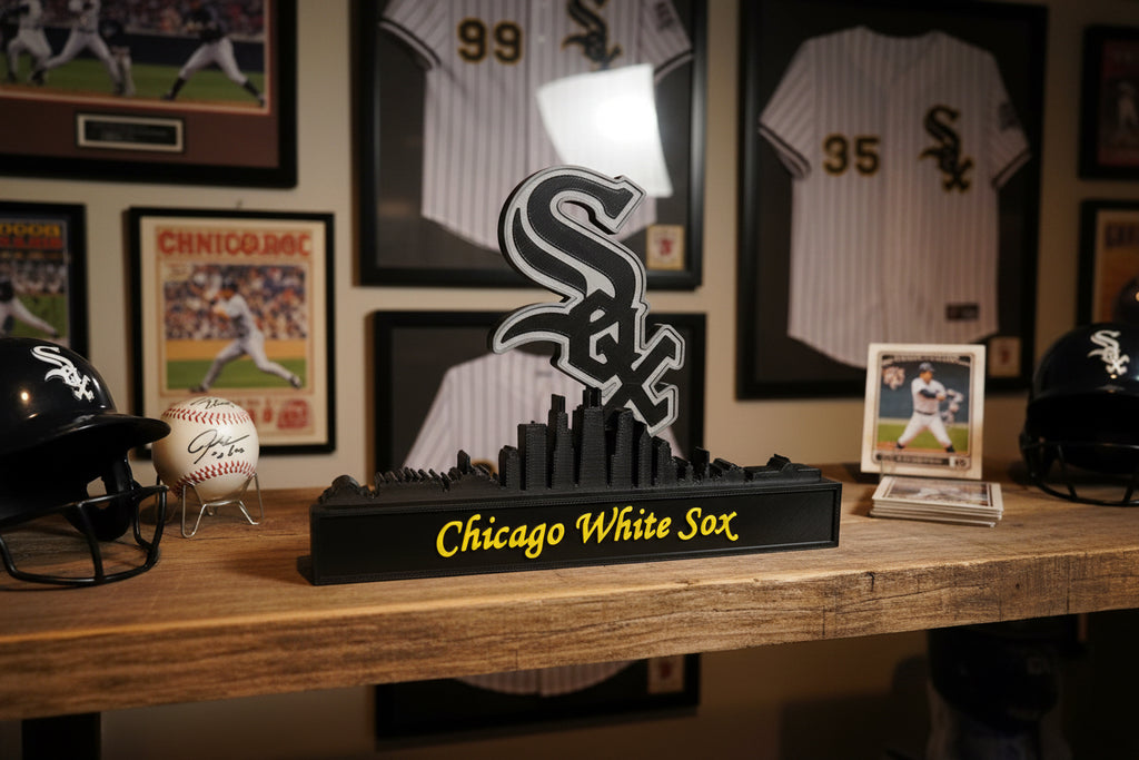 Windy City Baseball Skyline Display