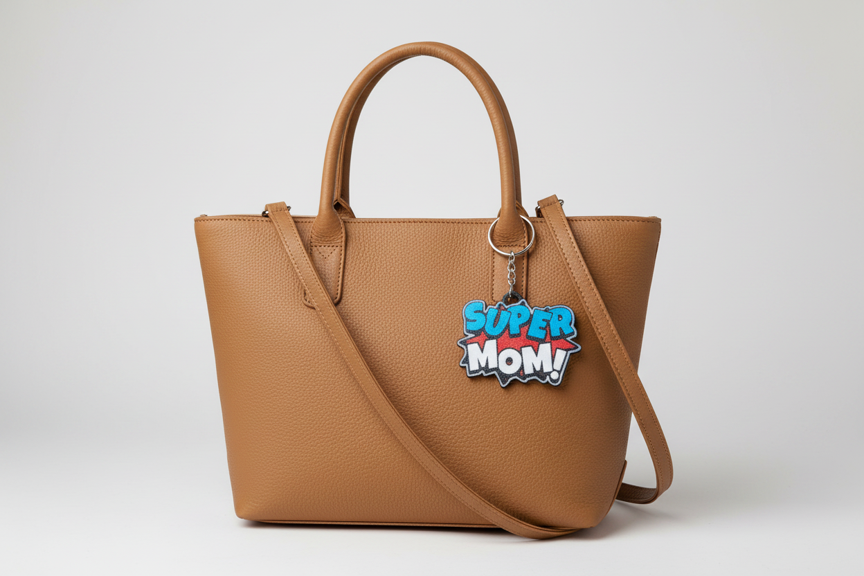 super mom keychain